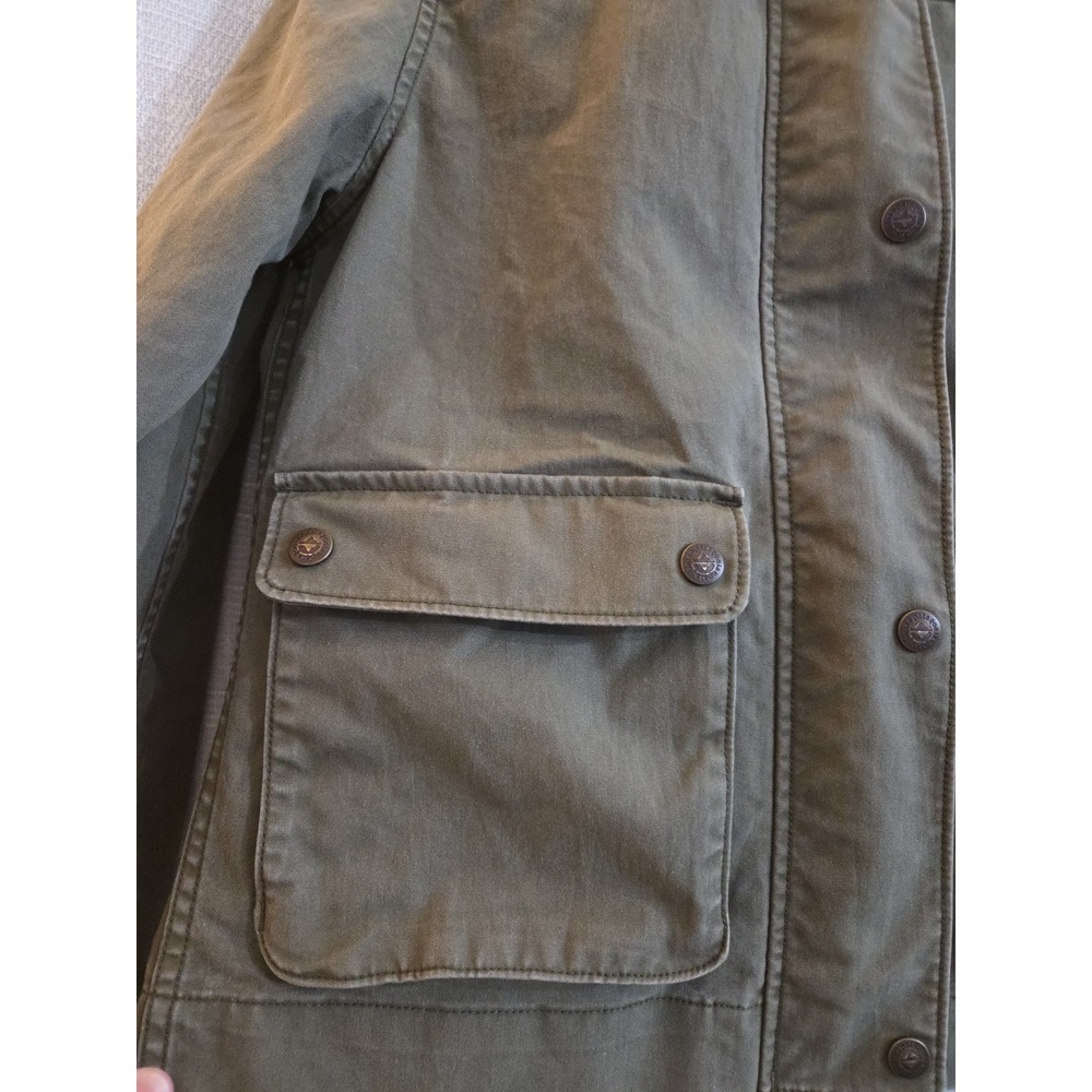 Patagonia Women's Olive Green Jacket Full Zip/Snap Front Size Small Maple Grove - Picture 2 of 10